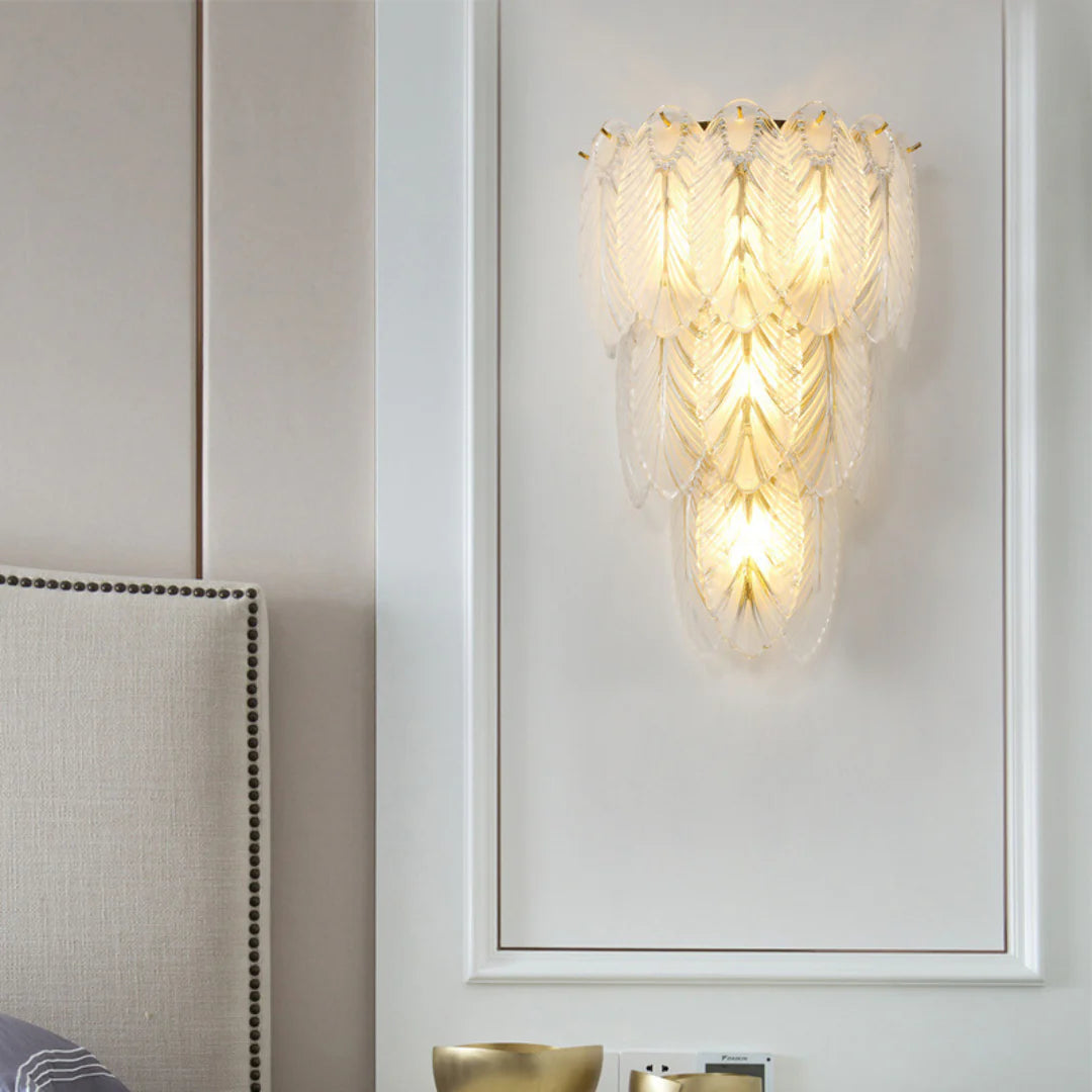 Feather Crystal Wall Lamp - Nuvé