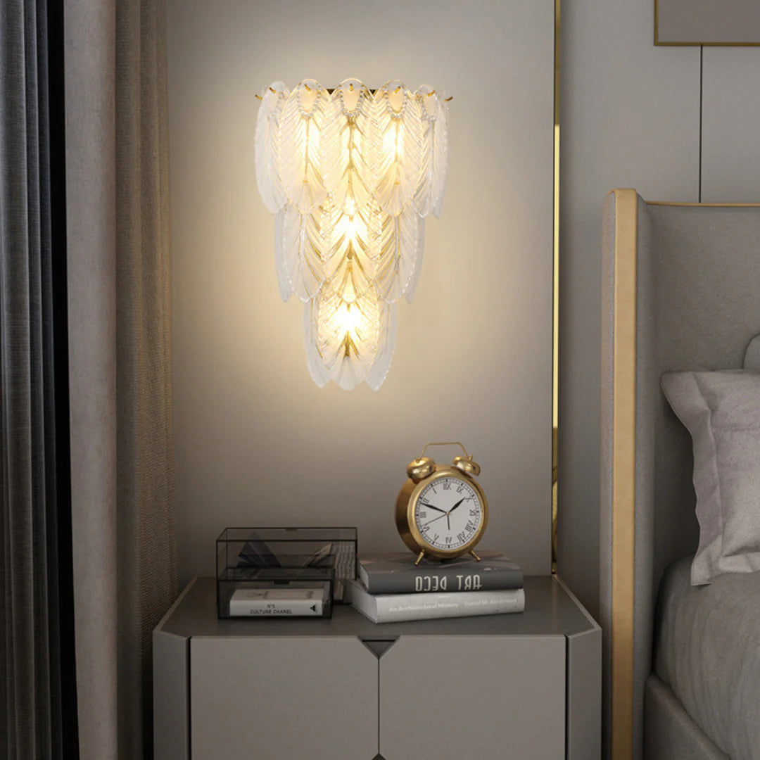 Feather Crystal Wall Lamp - Nuvé