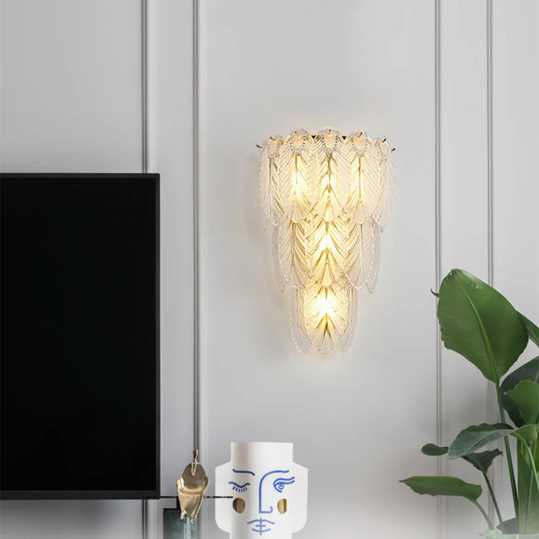 Feather Crystal Wall Lamp - Nuvé