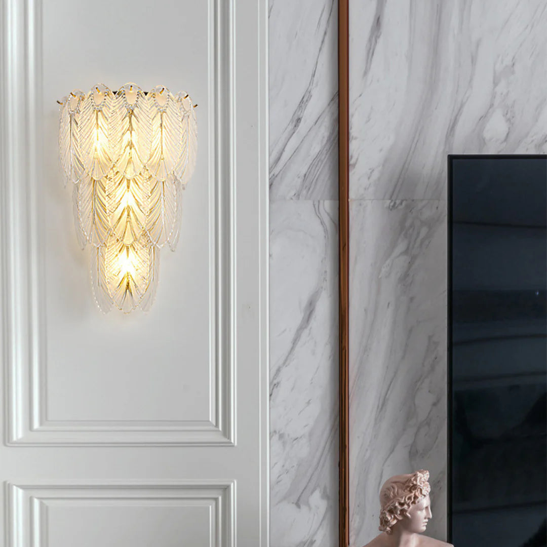 Feather Crystal Wall Lamp - Nuvé