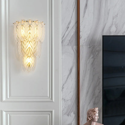 Feather Crystal Wall Lamp