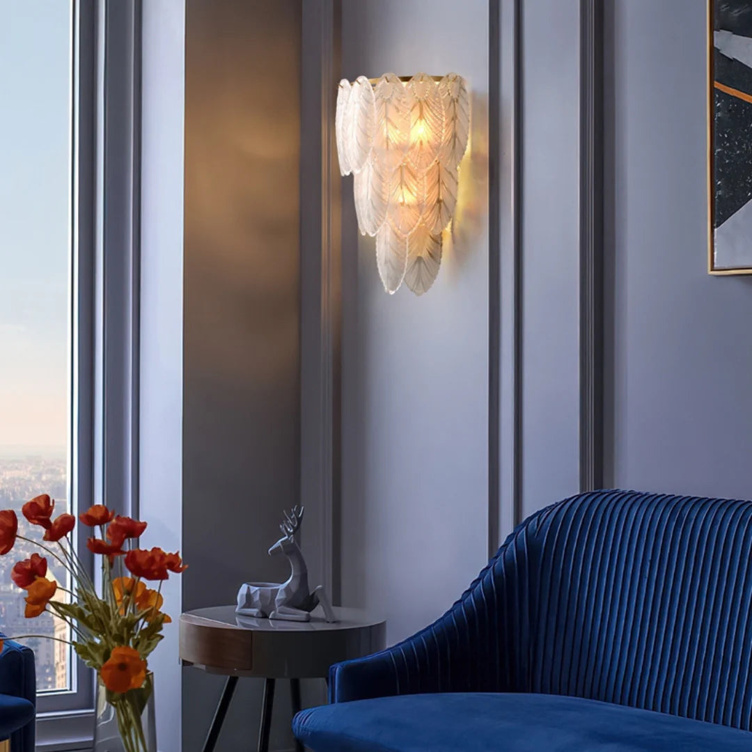 Feather Crystal Wall Lamp - Nuvé