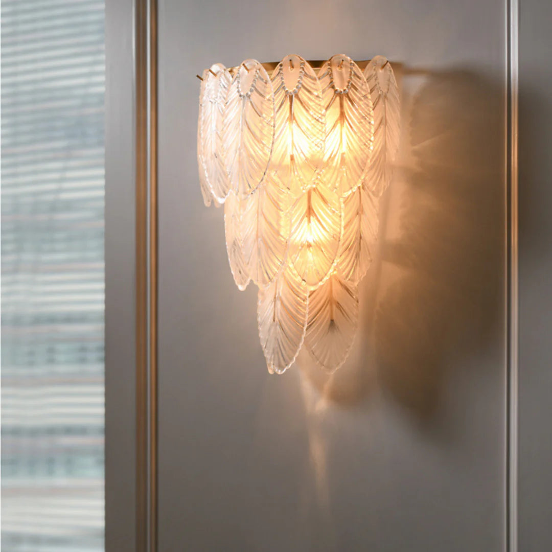 Feather Crystal Wall Lamp - Nuvé