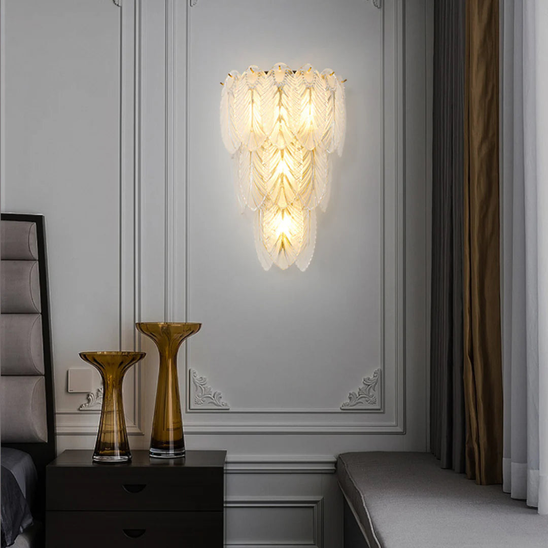 Feather Crystal Wall Lamp - Nuvé