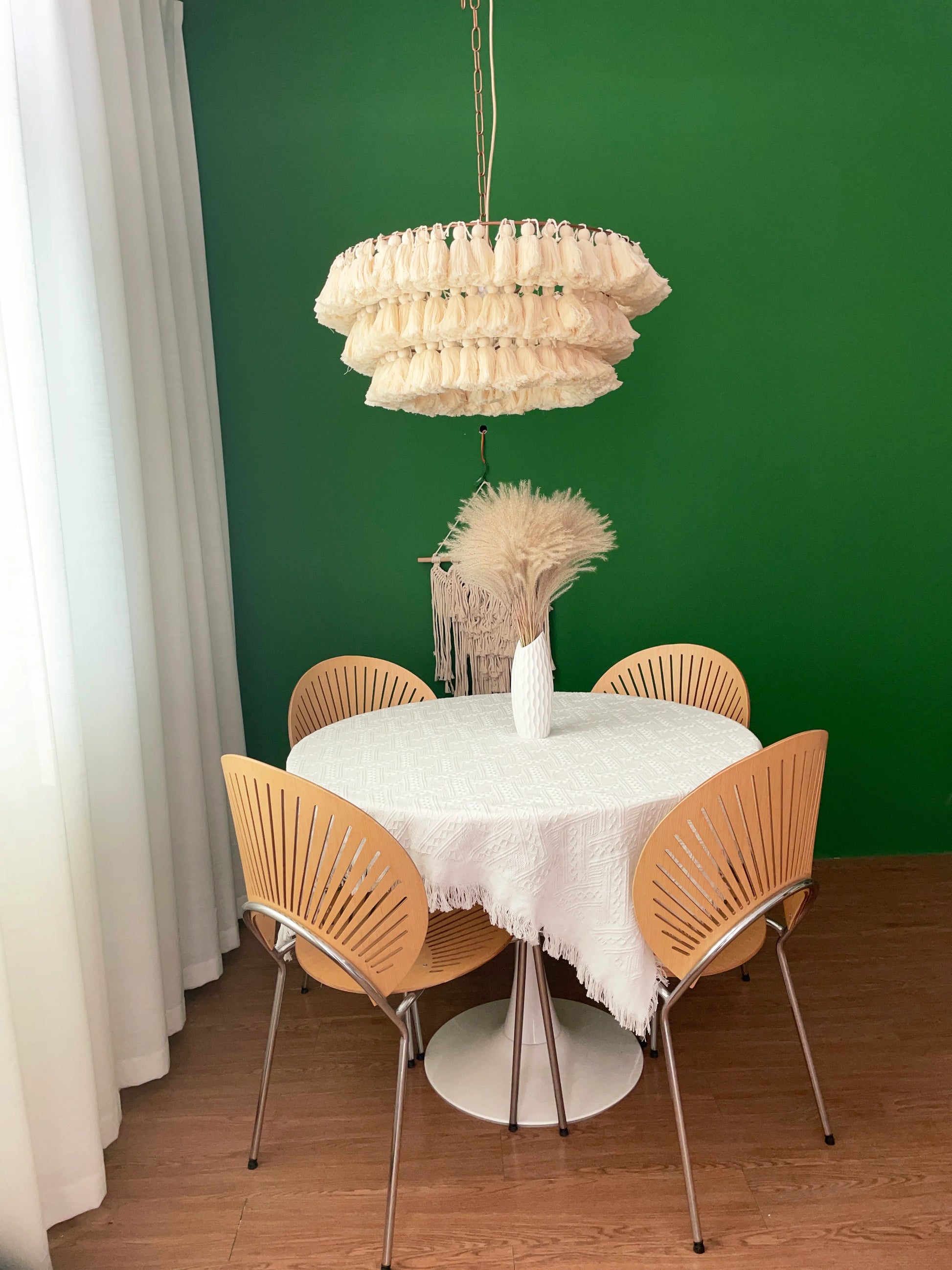 Fela Fabric Tassel Chandelier - Nuvé