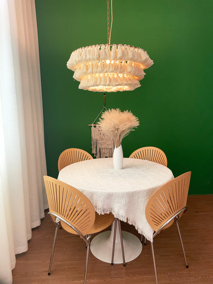 Fela Fabric Tassel Chandelier - Nuvé