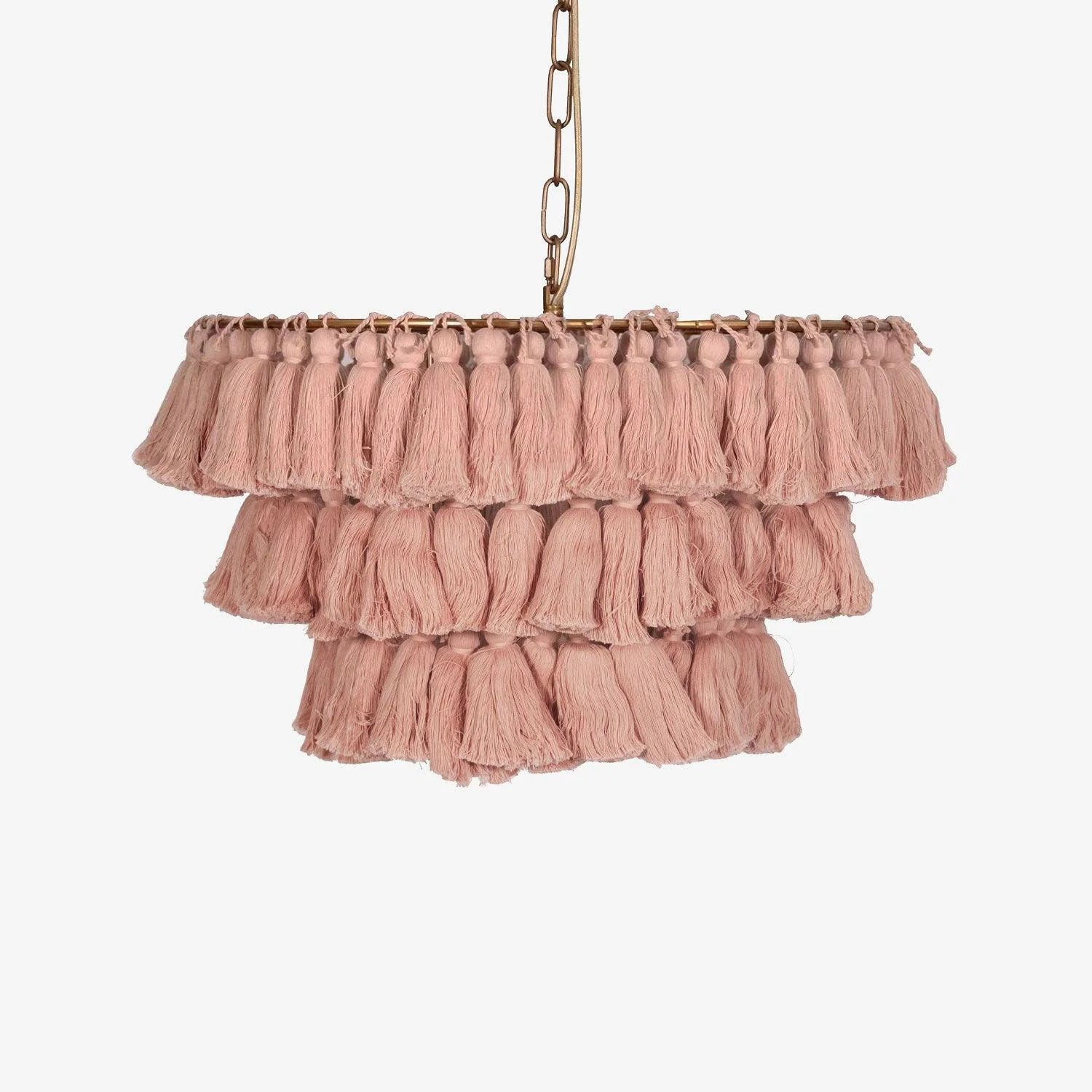 Fela Fabric Tassel Chandelier - Nuvé