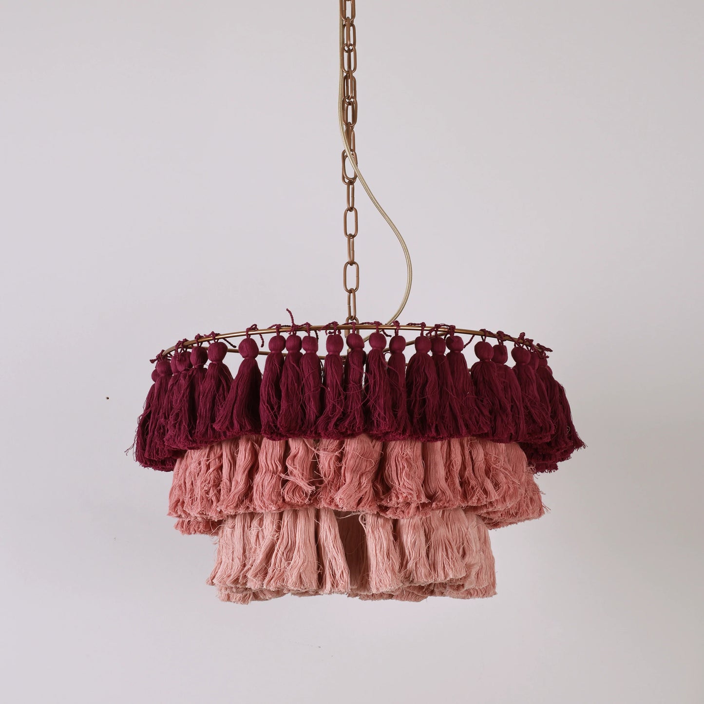 Fela Fabric Tassel Chandelier - Nuvé