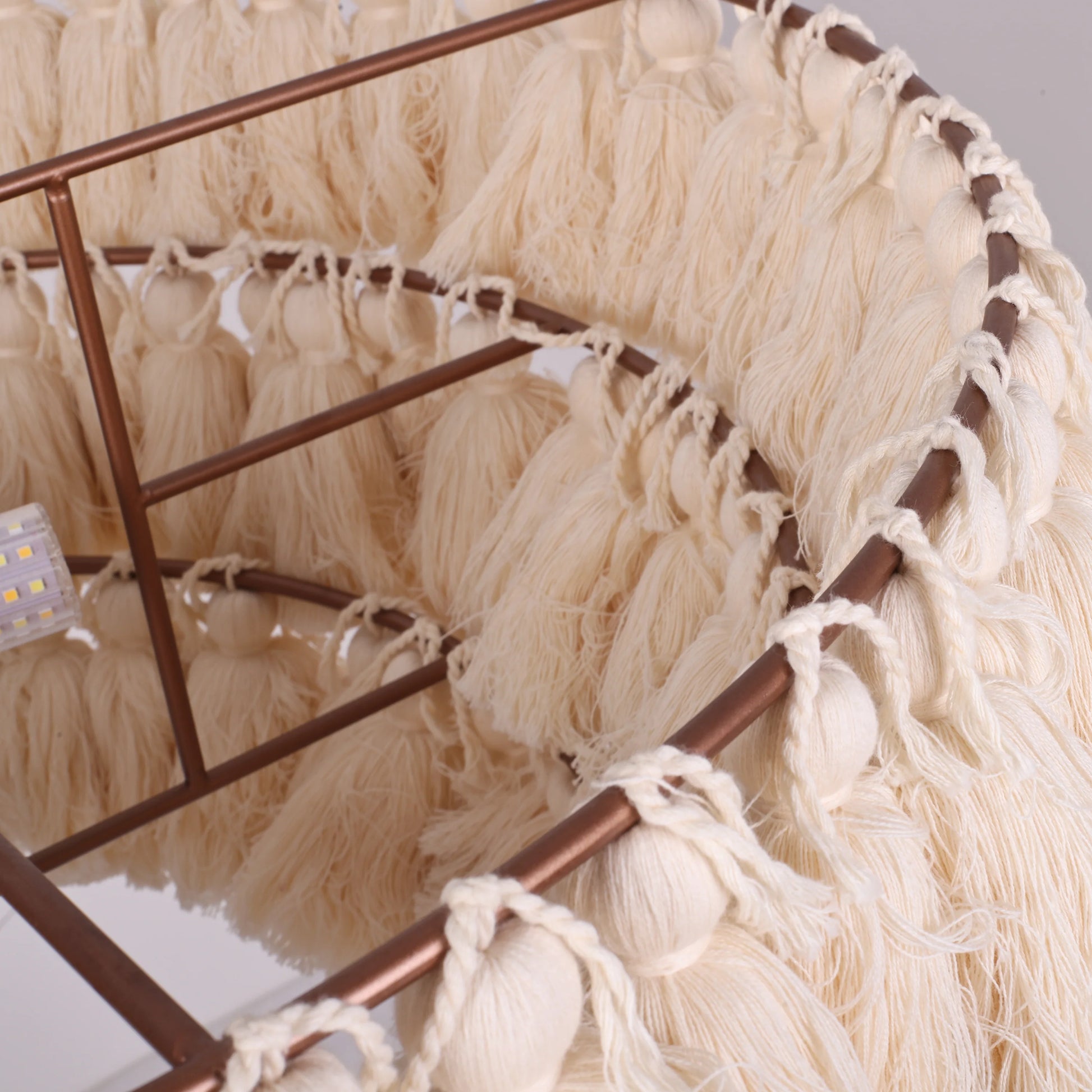 Fela Fabric Tassel Chandelier - Nuvé