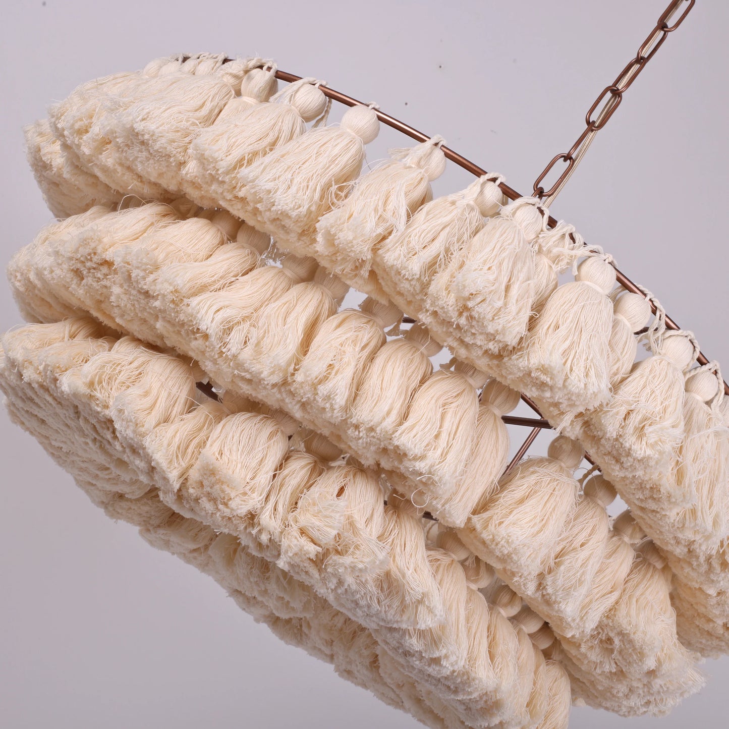 Fela Fabric Tassel Chandelier - Nuvé