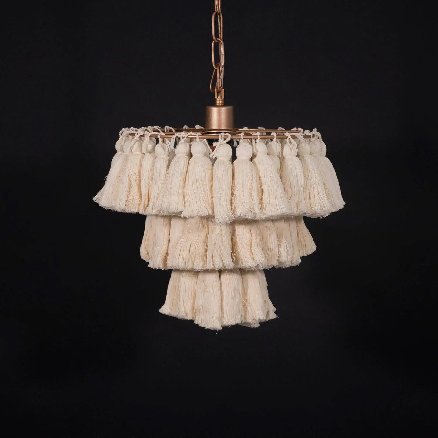 Fela Fabric Tassel Chandelier - Nuvé