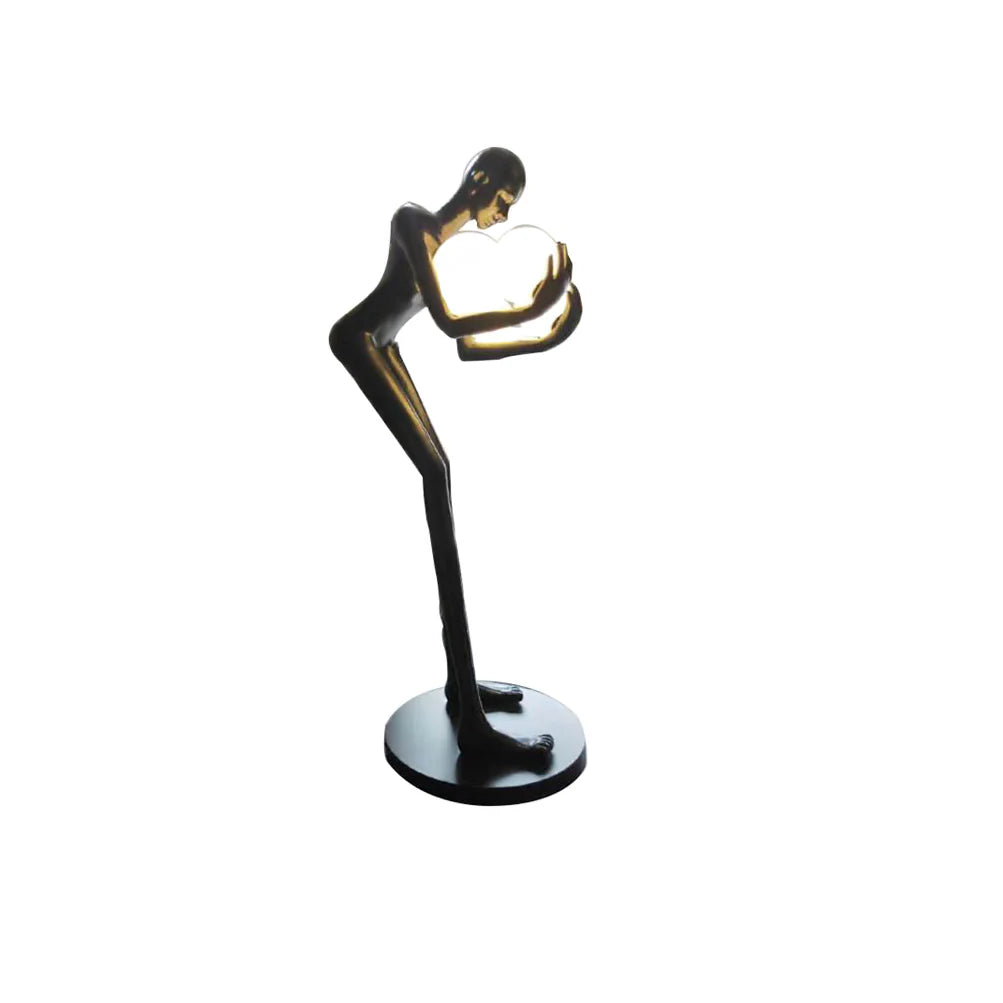 Figure Holding Ball Sculpture Floor Lamp - Nuvé