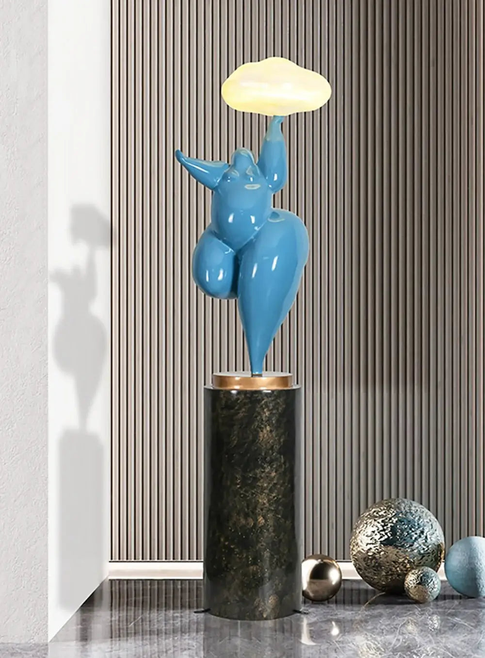 Figure Sculpture Rylight Cloud Floor Lamp - Nuvé