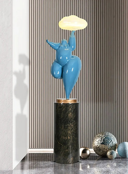 Figure Sculpture Rylight Cloud Floor Lamp - Nuvé