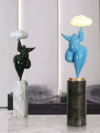 Figure Sculpture Rylight Cloud Floor Lamp - Nuvé