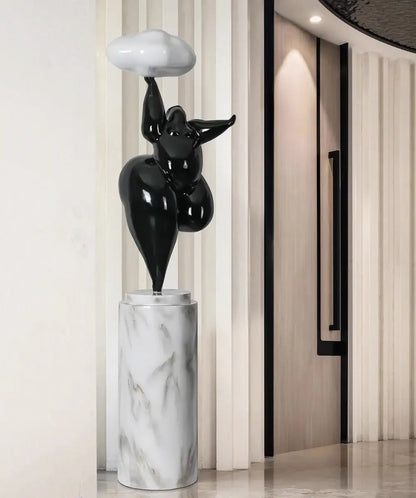 Figure Sculpture Rylight Cloud Floor Lamp - Nuvé