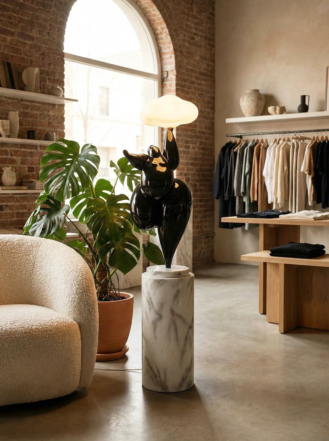 Figure Sculpture Rylight Cloud Floor Lamp - Nuvé
