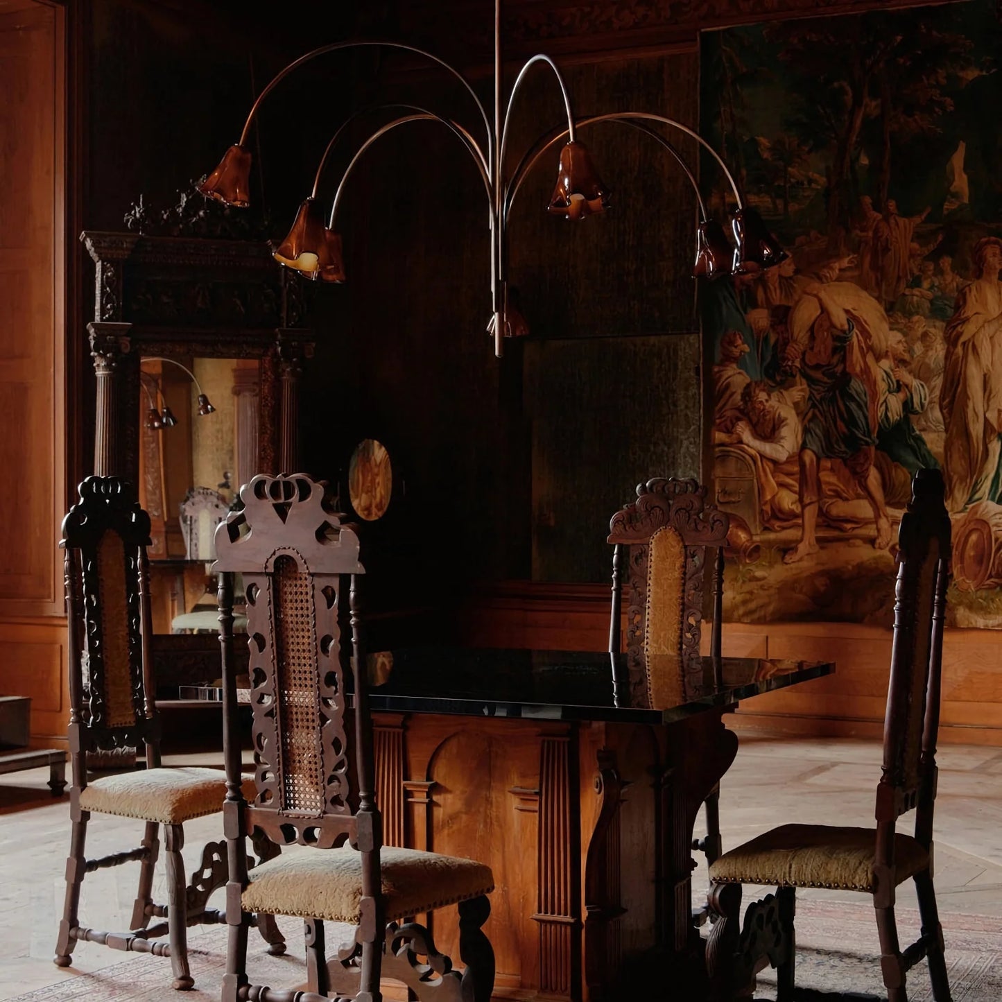 Flora Medieval Glass Chandelier - Nuvé