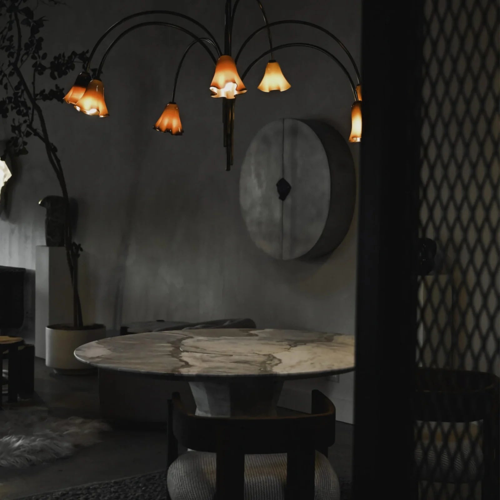 Flora Medieval Glass Chandelier - Nuvé