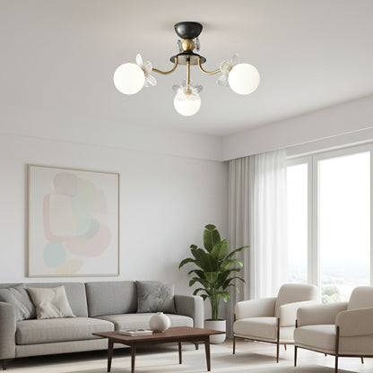 Floral Petal Globe Chandelier - Nuvé