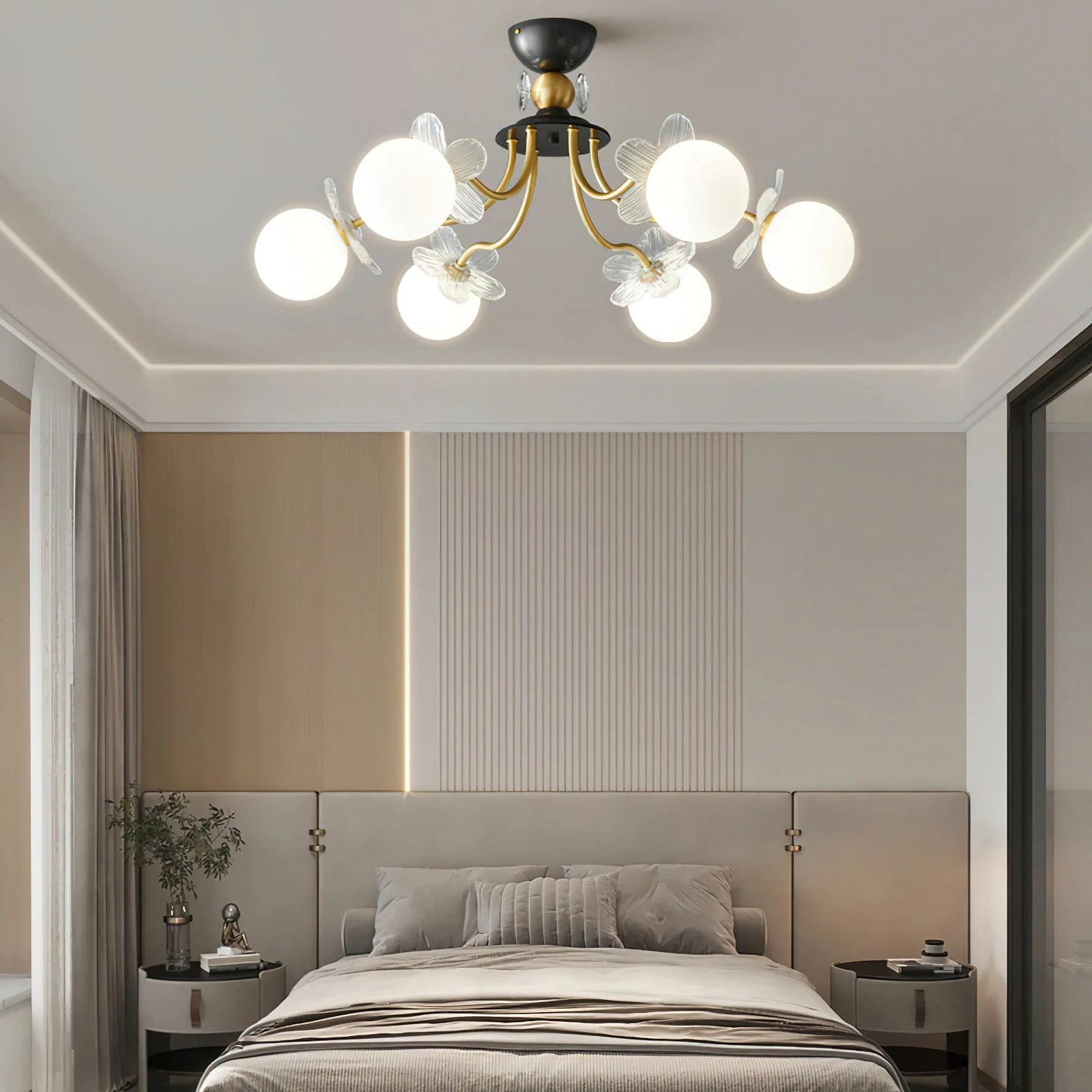 Floral Petal Globe Chandelier - Nuvé