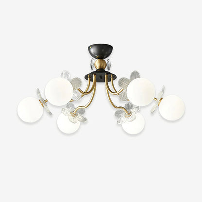Floral Petal Globe Chandelier - Nuvé