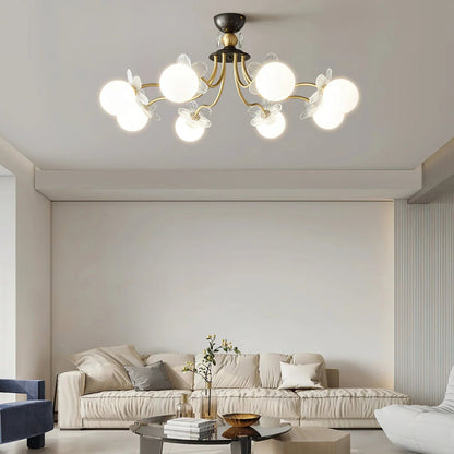 Floral Petal Globe Chandelier - Nuvé