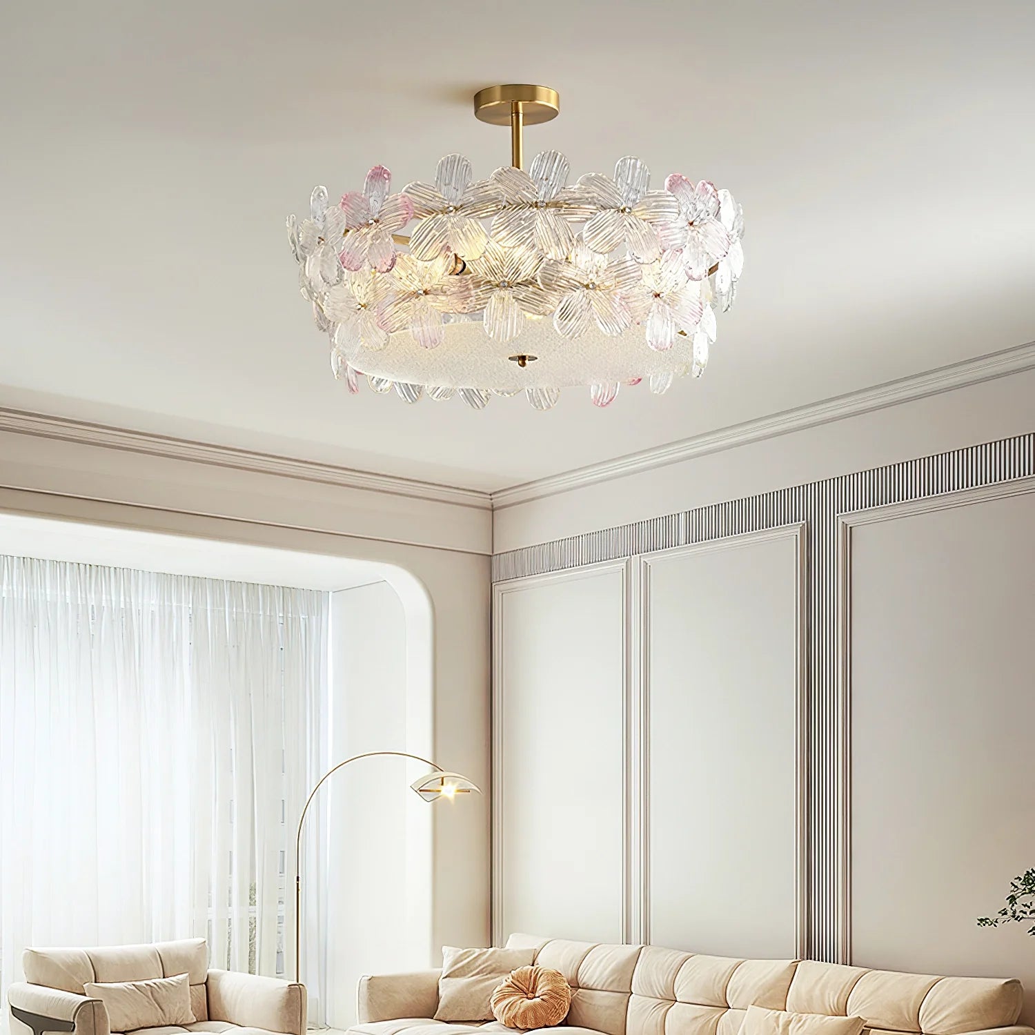 Flower Cluster Frosted Glass Ceiling Lamp - Nuvé