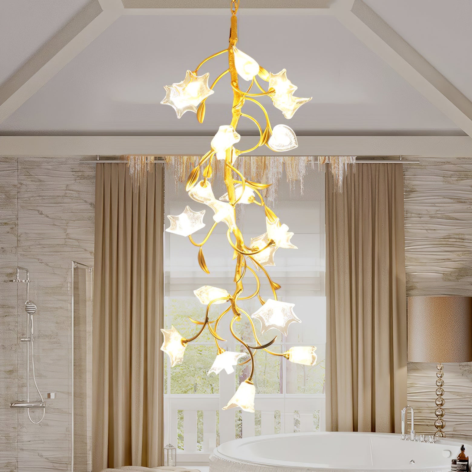 Flower Craftsman Chandelier - Nuvé