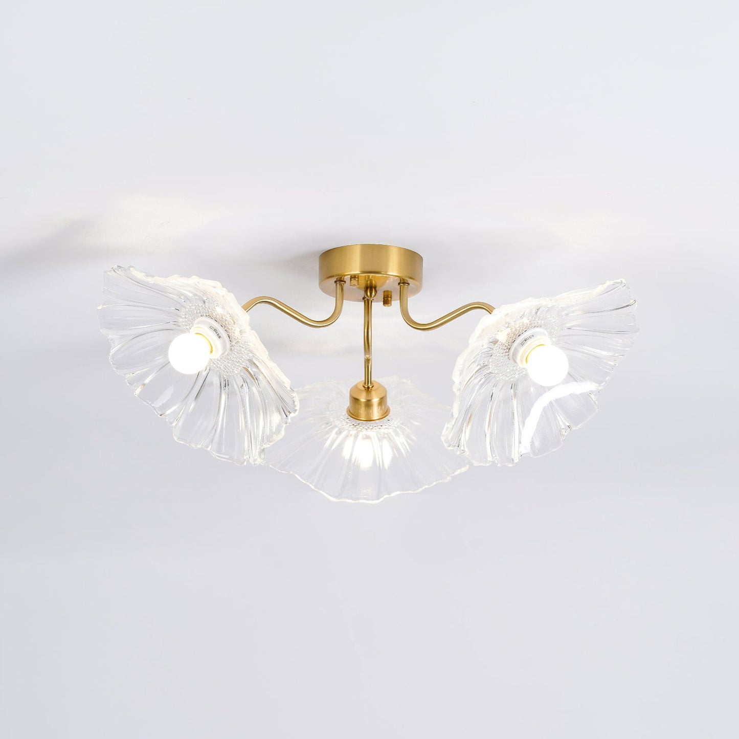 Lotus Leaf Glass Ceiling Lamp - Nuvé