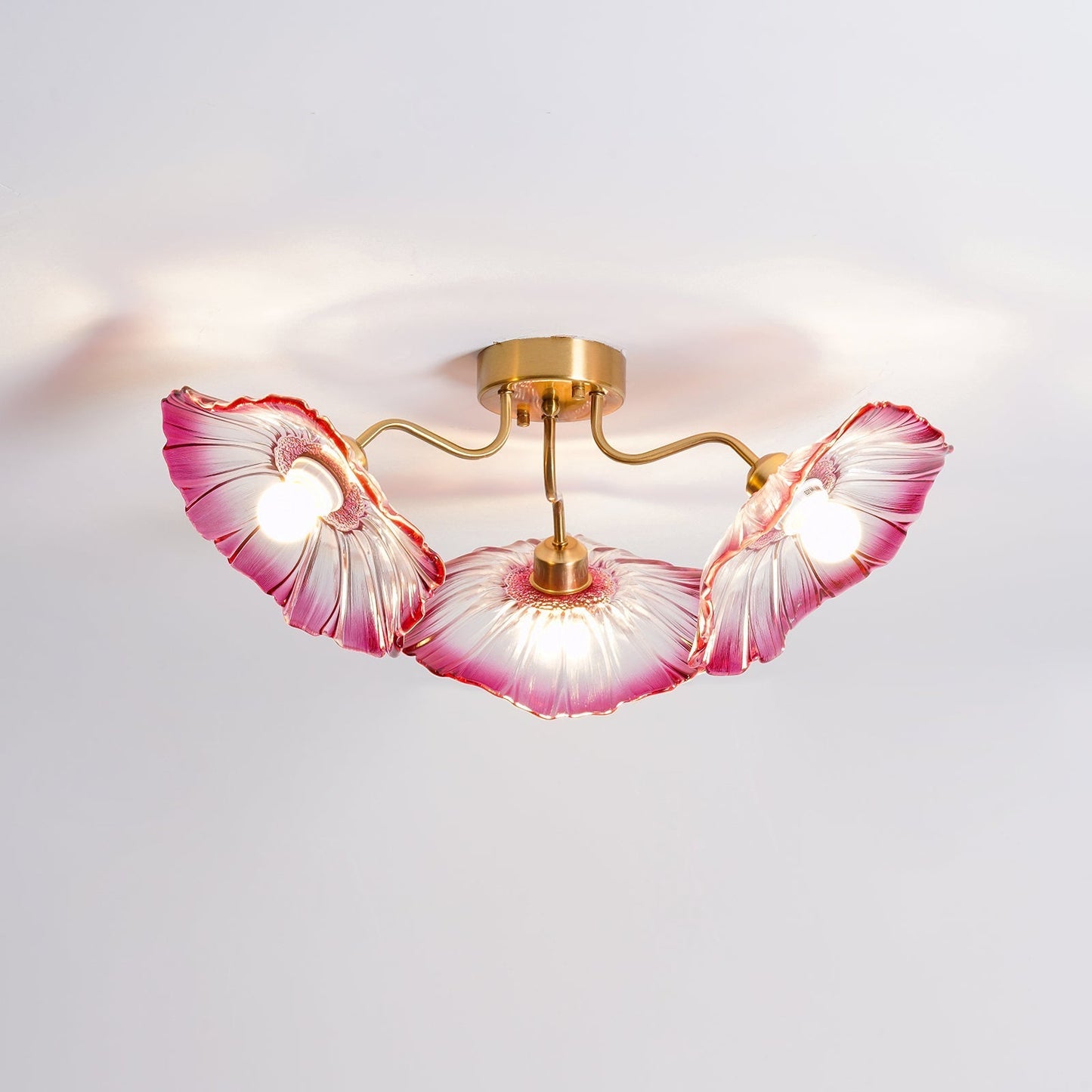 Lotus Leaf Glass Ceiling Lamp - Nuvé