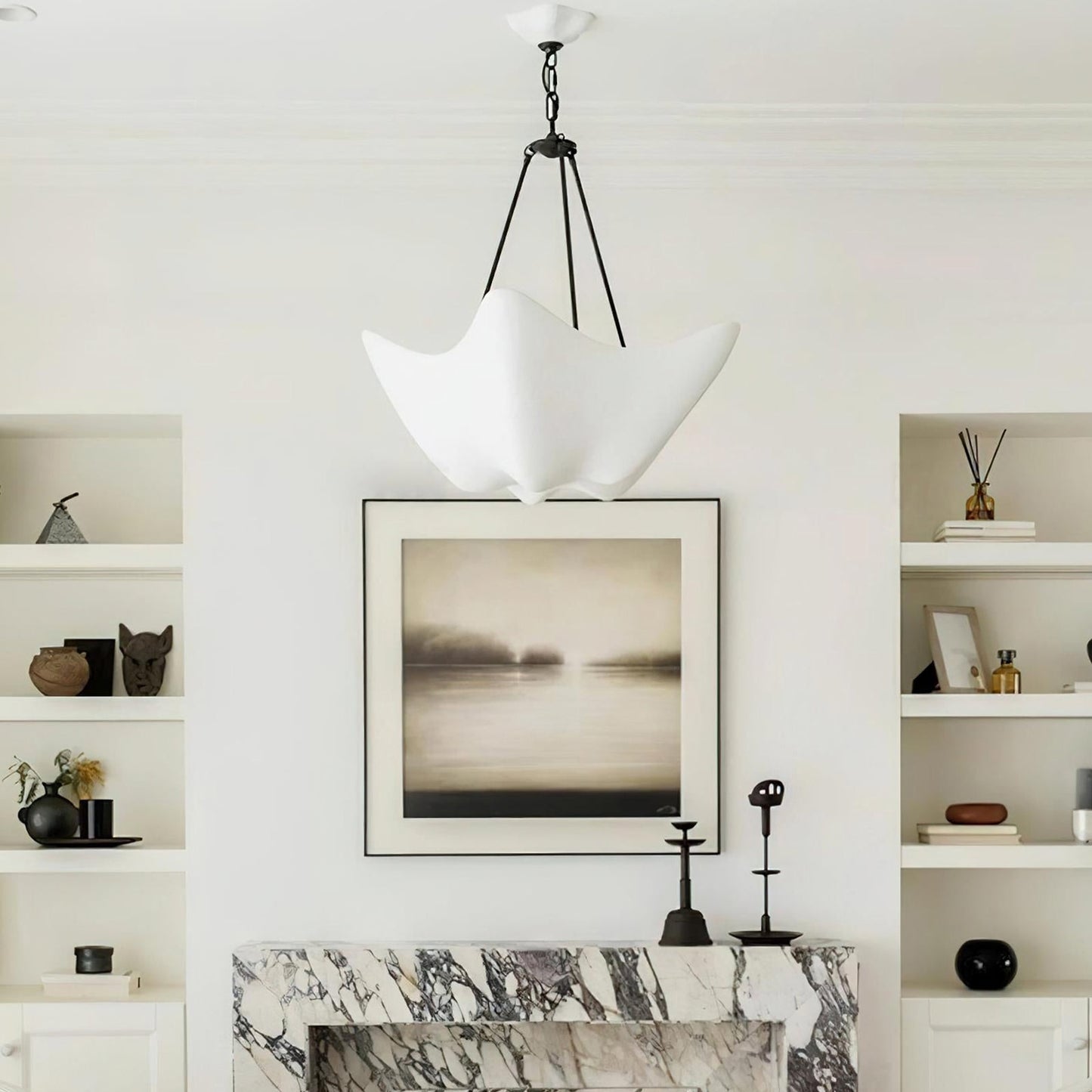 Flowing Plaster Chandelier - Nuvé