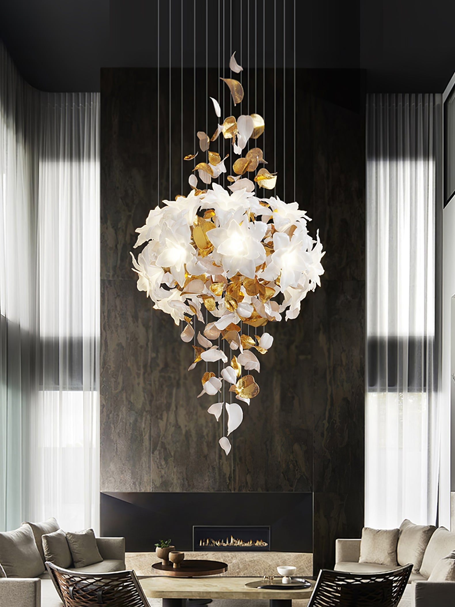 Flying Flowers Fluttering Chandelier - Nuvé