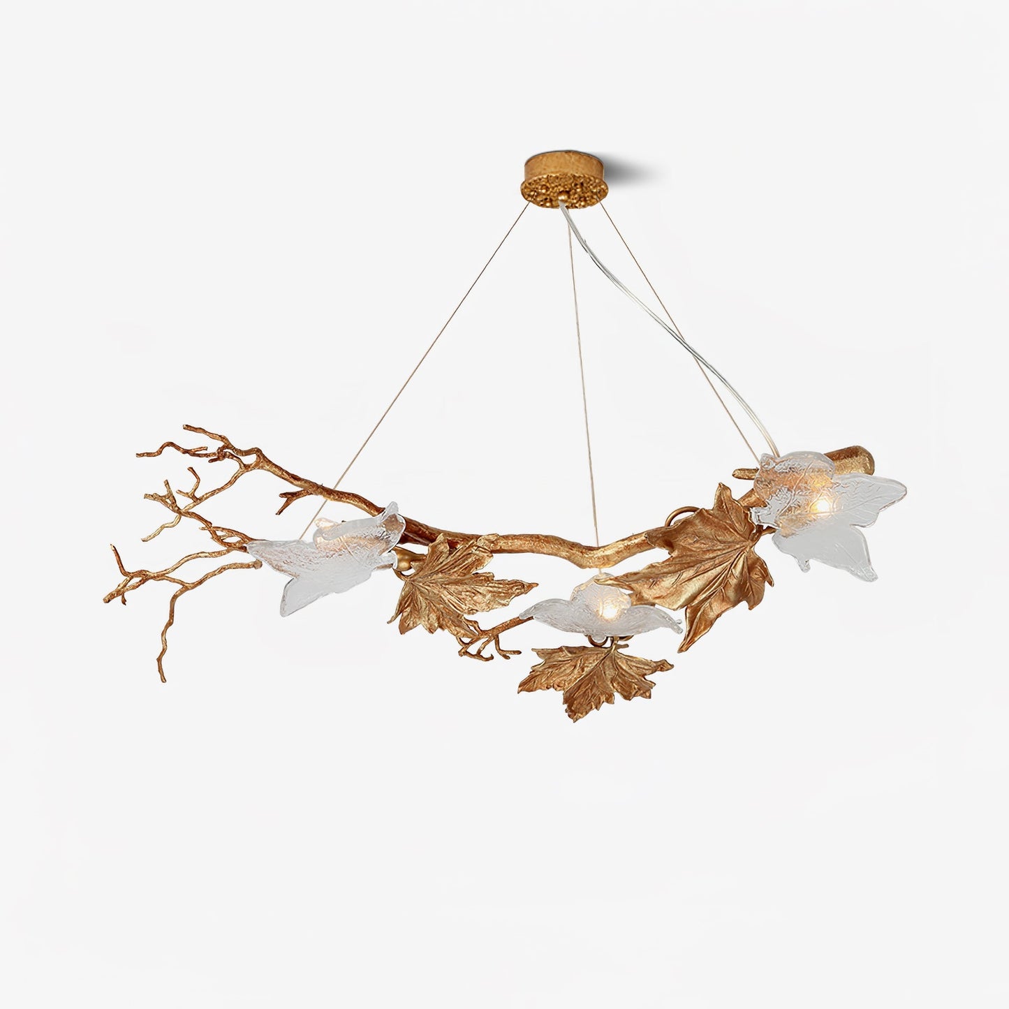 Folio Branch Brass Chandelier - Nuvé