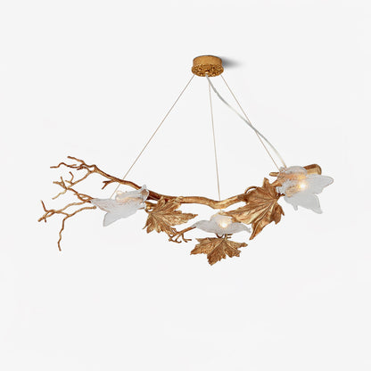 Folio Branch Brass Chandelier - Nuvé