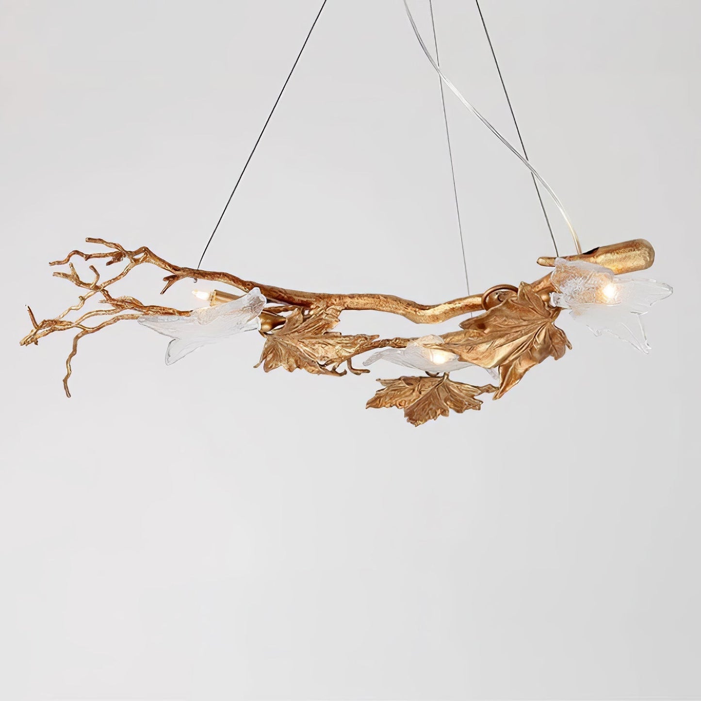 Folio Branch Brass Chandelier - Nuvé