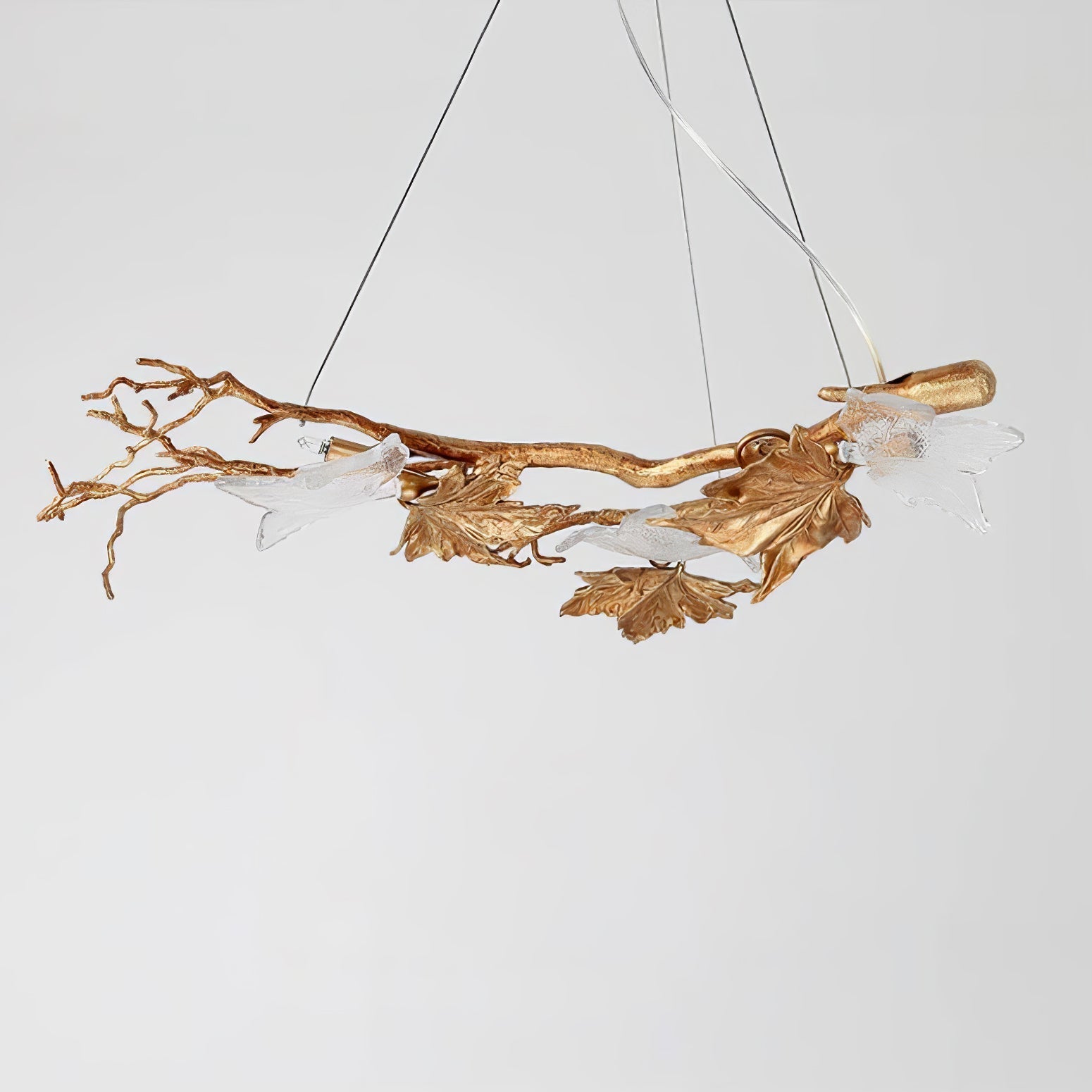 Folio Branch Brass Chandelier - Nuvé