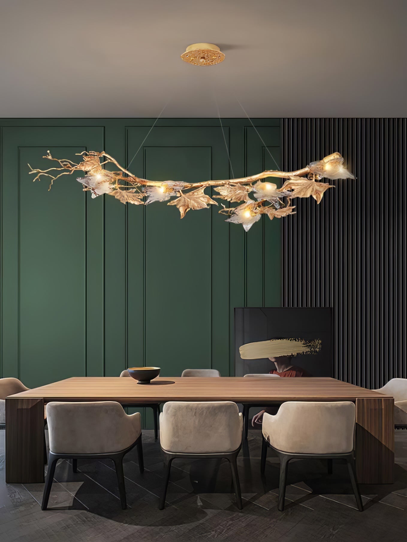 Folio Branch Brass Chandelier - Nuvé