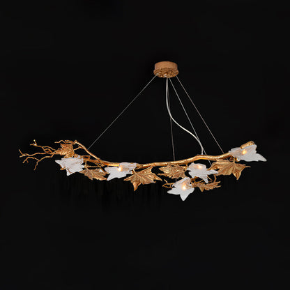 Folio Branch Brass Chandelier - Nuvé