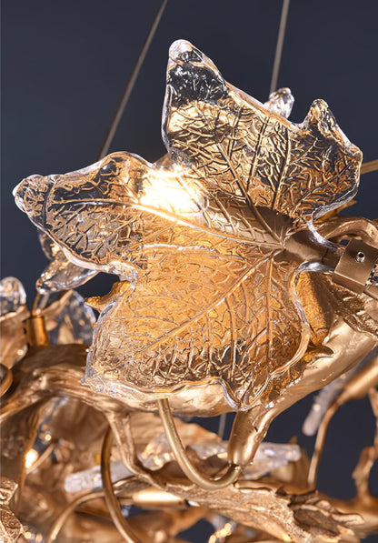 Folio Branch Brass Chandelier - Nuvé