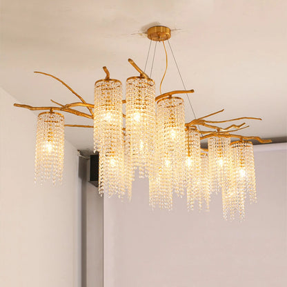 Forest Dawn Brass Chandelier - Nuvé