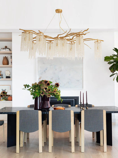 Forest Dawn Brass Chandelier - Nuvé