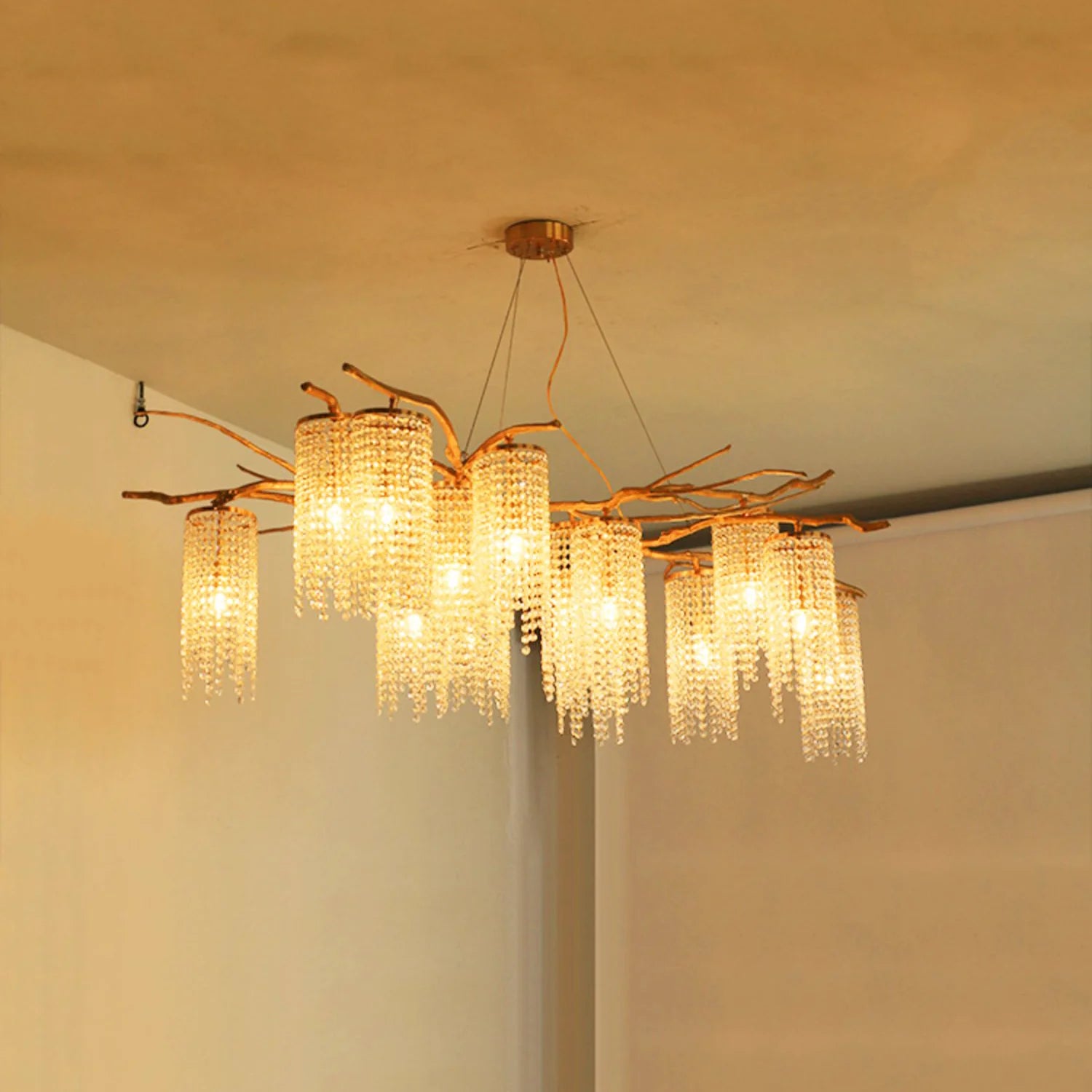 Forest Dawn Brass Chandelier - Nuvé