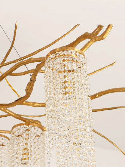 Forest Dawn Brass Chandelier - Nuvé