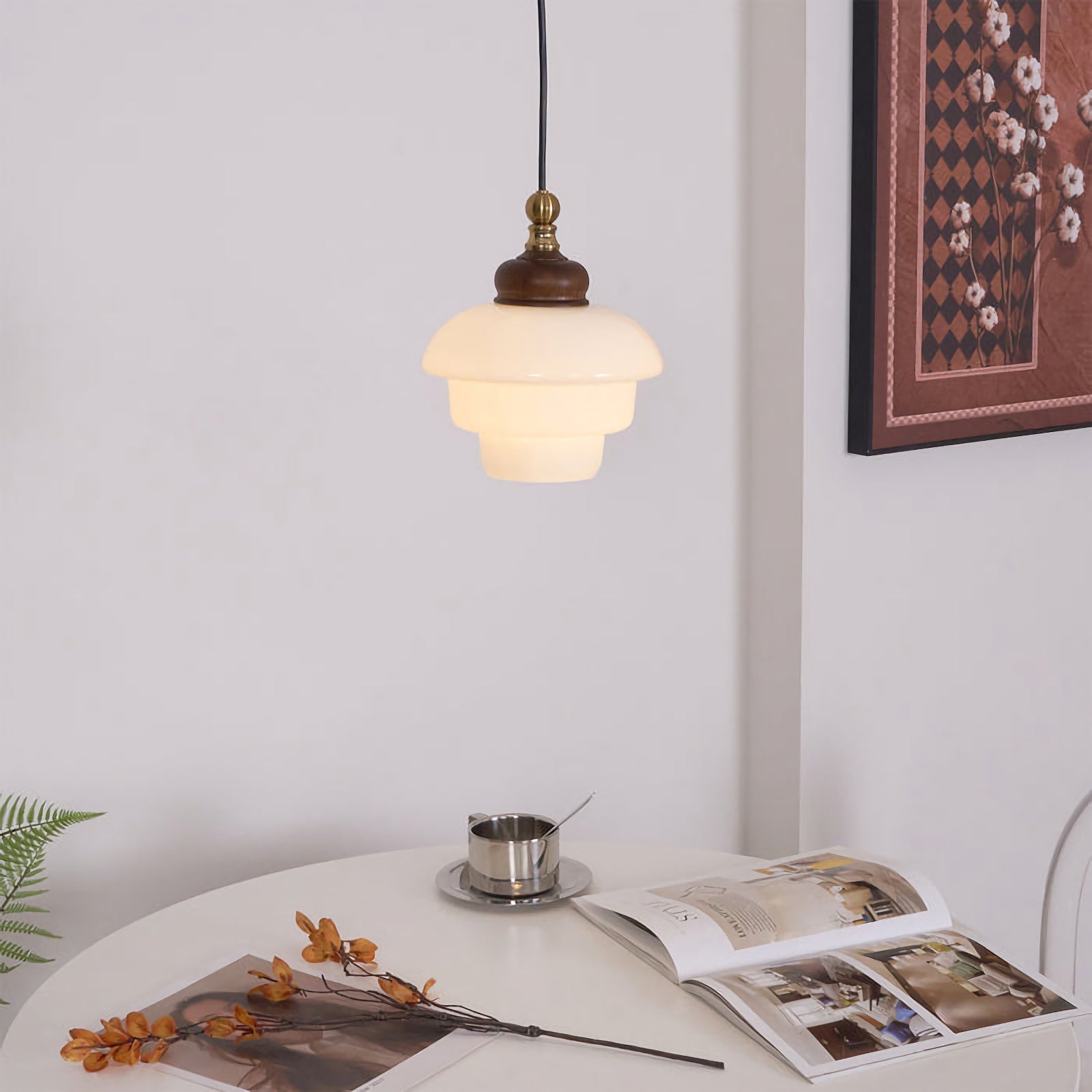 Nordic Cream White Glass Pendant Lights - Nuvé