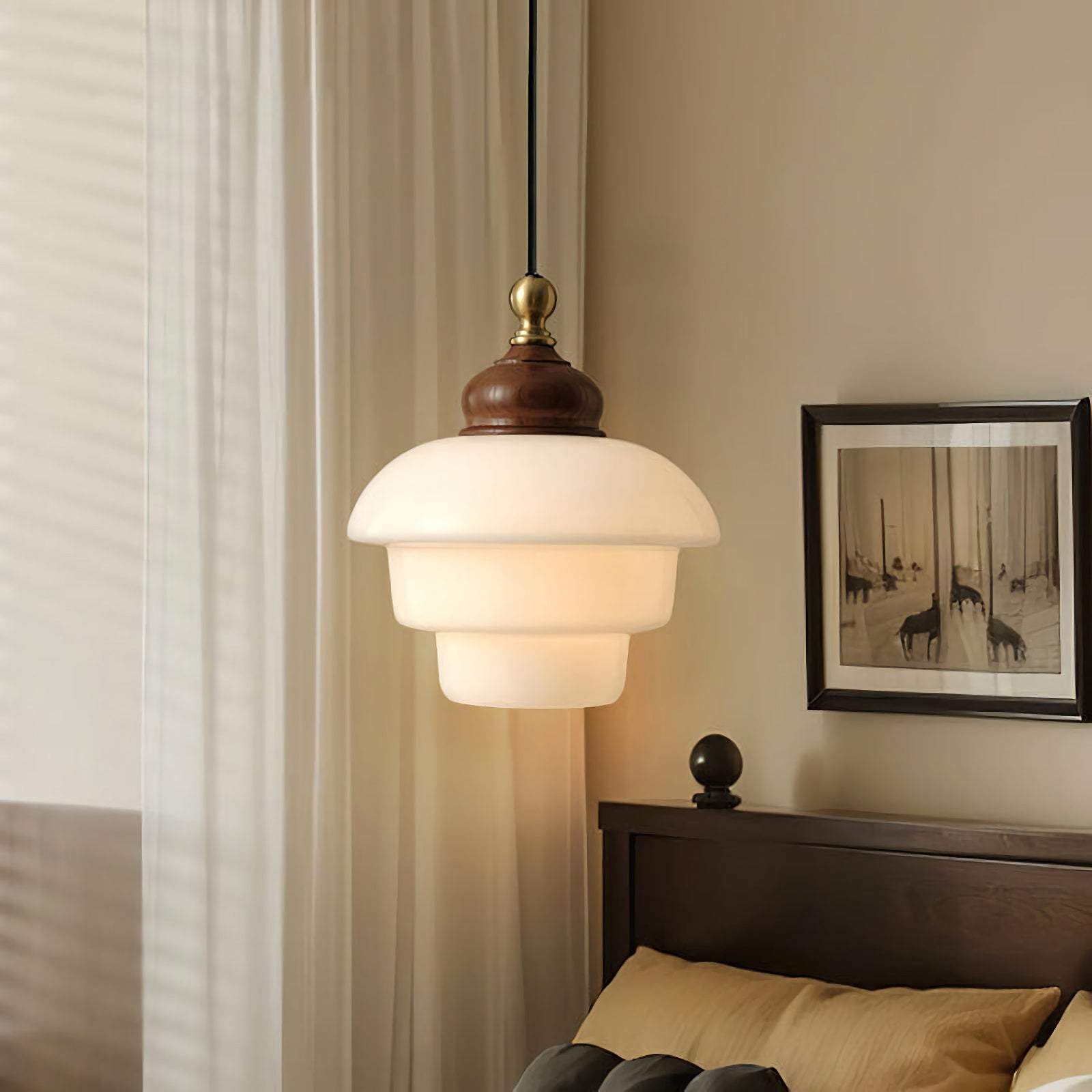 Nordic Cream White Glass Pendant Lights - Nuvé