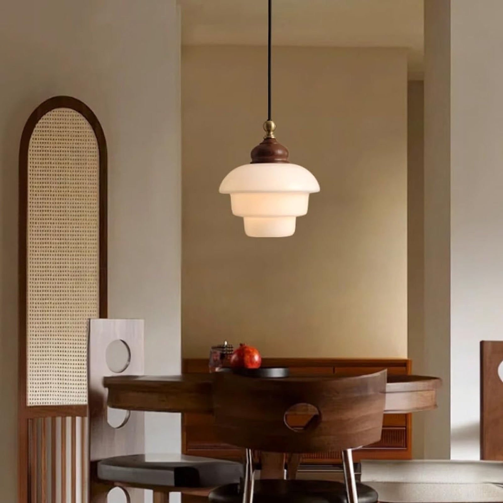 Nordic Cream White Glass Pendant Lights - Nuvé
