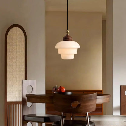 Nordic Cream White Glass Pendant Lights - Nuvé
