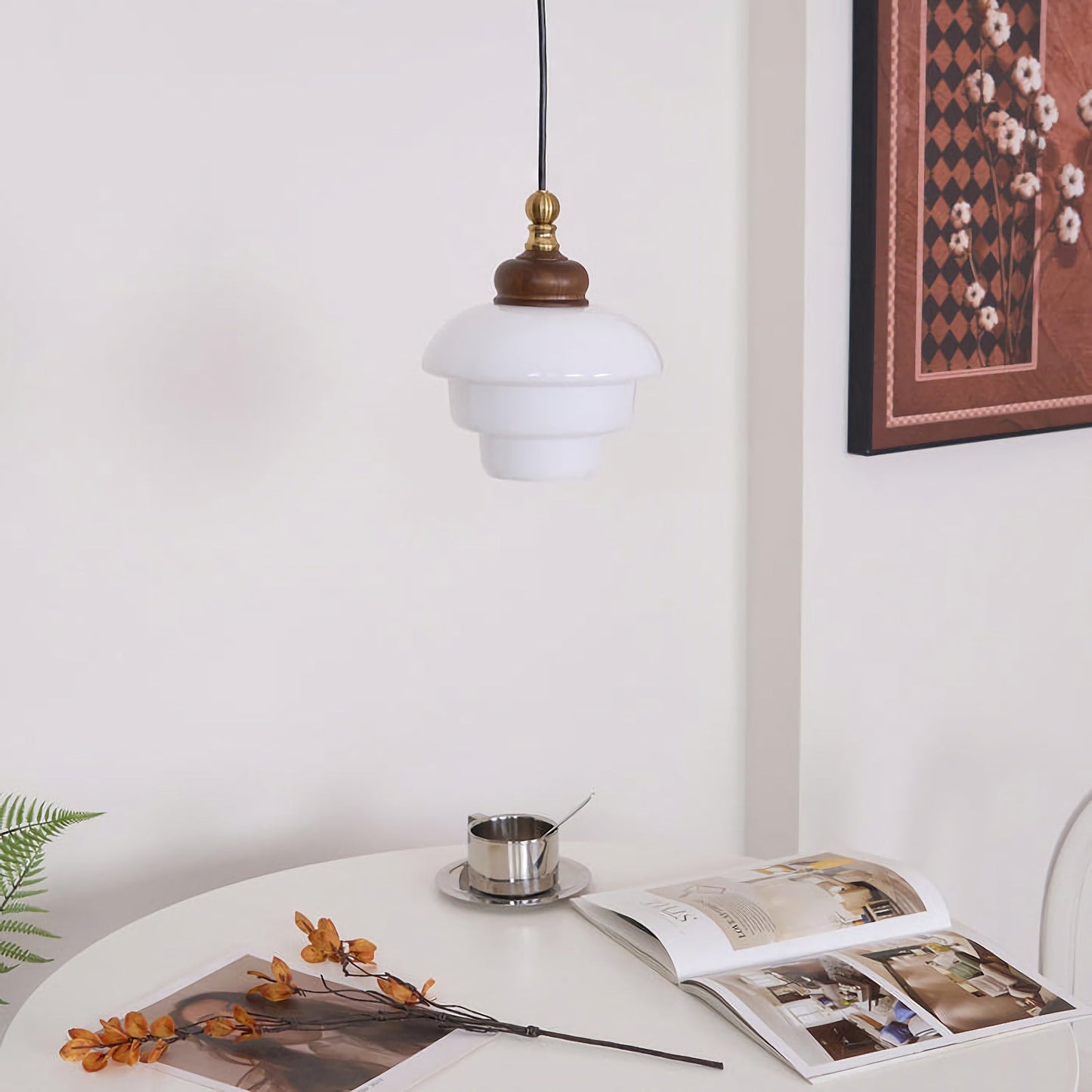 Nordic Cream White Glass Pendant Lights - Nuvé