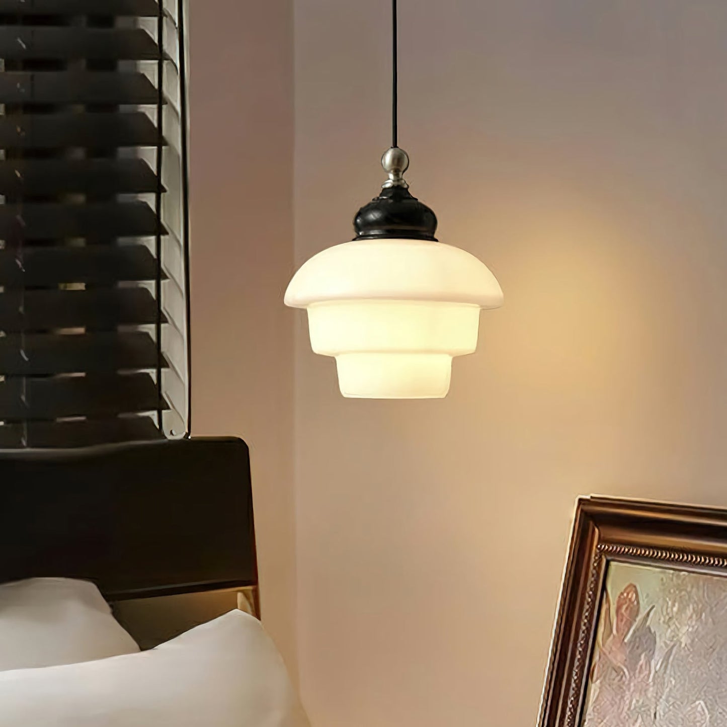 Nordic Cream White Glass Pendant Lights - Nuvé